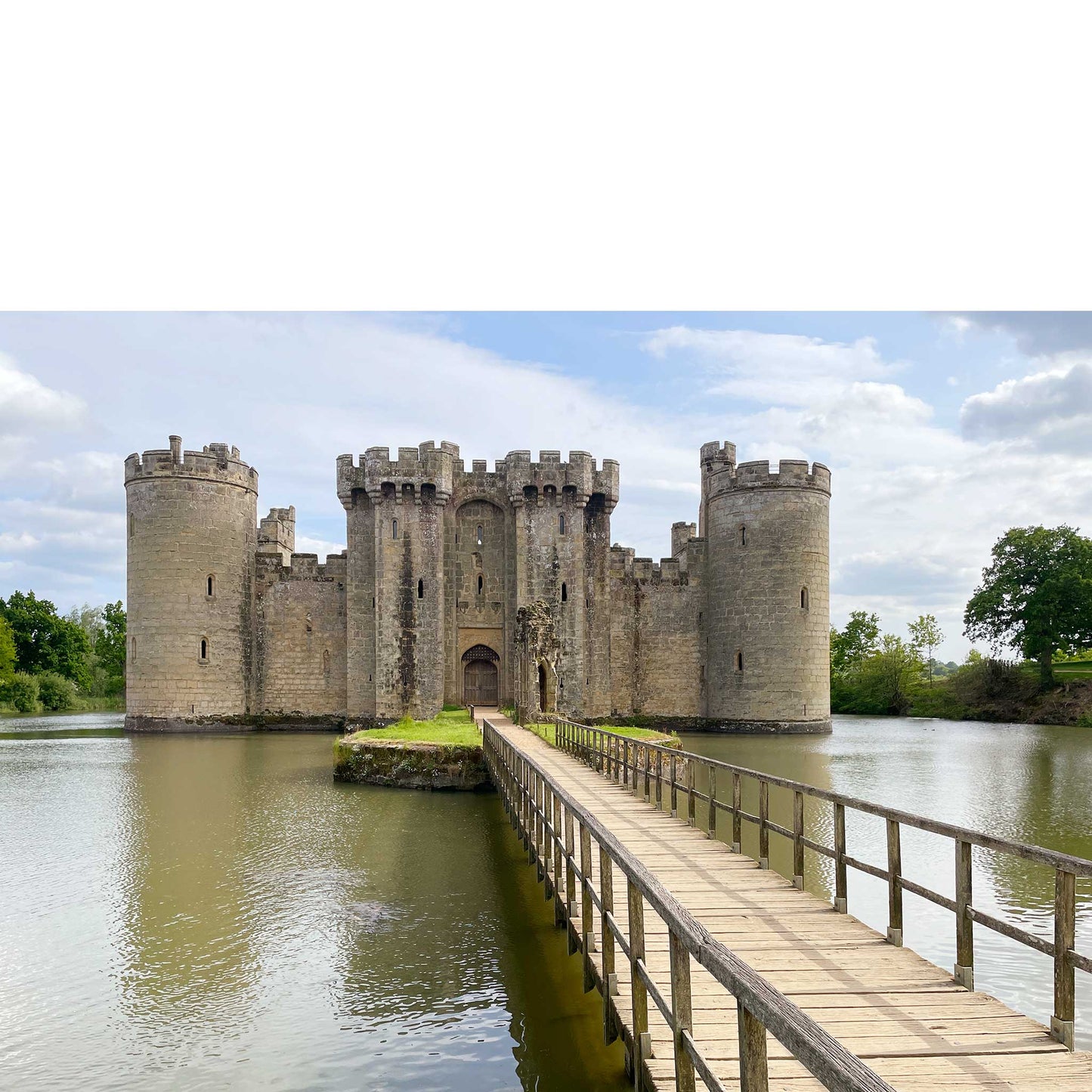 Bodiam Moat Greeting Card