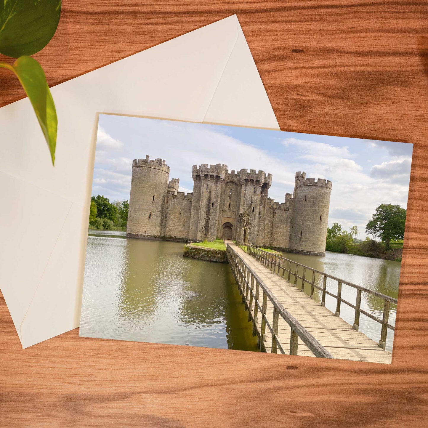 Bodiam Moat Greeting Card